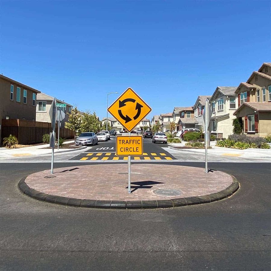 Mini roundabouts
