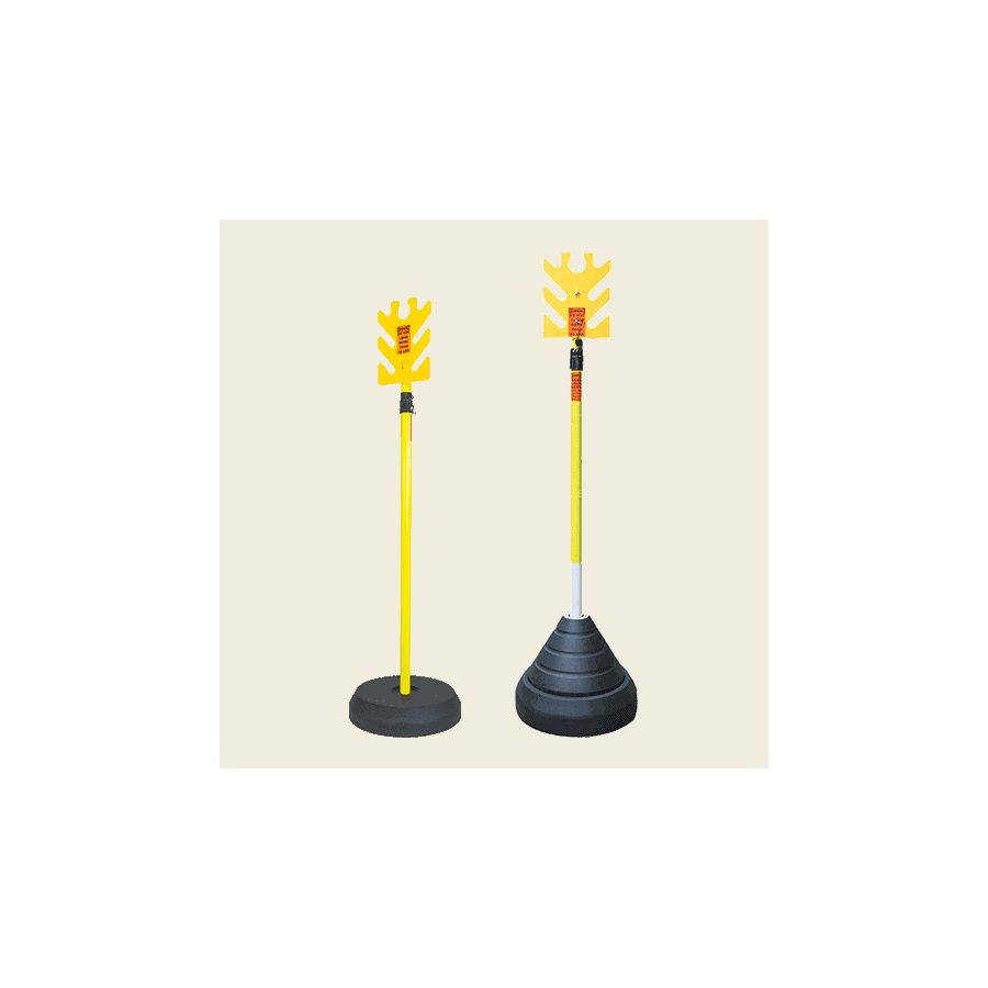 Portable electric cable support tower